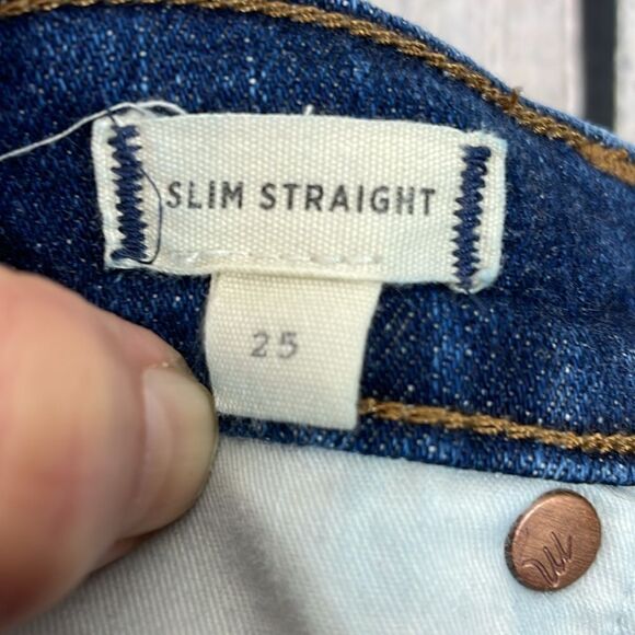 Madewell Women’s Slim Straight Jeans 25 inches - Picture 8 of 11